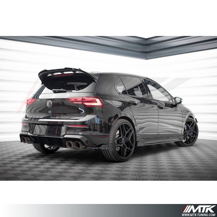 Lames latérales arrière Maxton V5  + Flaps  Volkswagen Golf R Mk8 Phase2 2024>